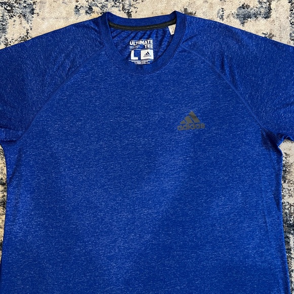 NWOT Men’s Adidas Ultimate Tee Size Large In Blue - Picture 2 of 7